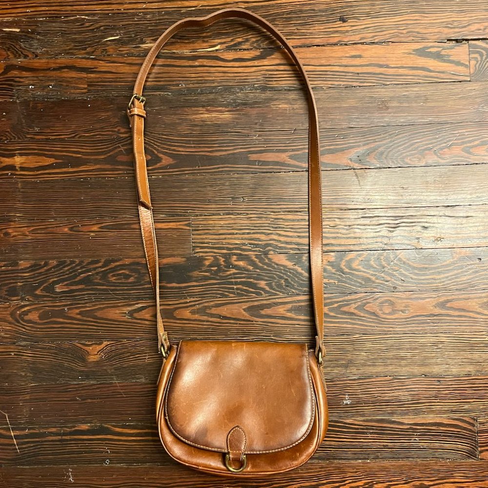 Womens Leather Brown Crossbody Bag
